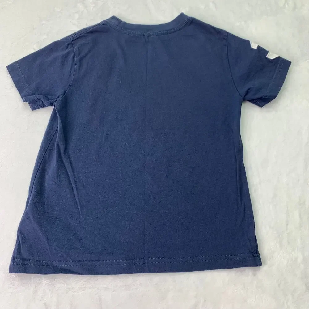 Polo Ralph Lauren Boys 4T Big Pony Embroidered Navy Blue Tee T Shirt Cotton